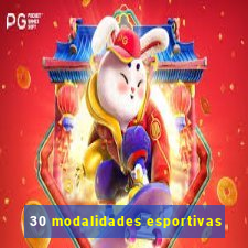 30 modalidades esportivas